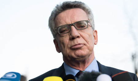 Der ehemalige Bundesinnenminister Thomas de Maizière (CDU) Der ehemalige Bundesinnenminister Thomas de Maizière (CDU)