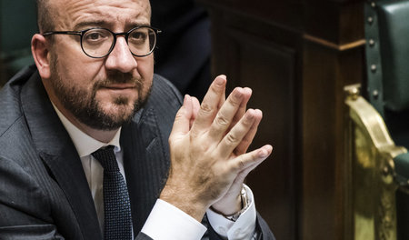 Die rechtsliberale Partei von Ministerpräsident Charles Michel e... Die rechtsliberale Partei von Ministerpräsident Charles Michel e...
