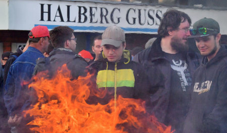 Im Arbeitskampf bei Halberg-Guss war zumindest zeitweise richtig...