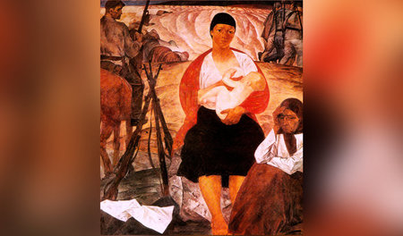 Partisanenmadonna (1967), Öl auf Leinwand (190 x 170 cm), aus: »...