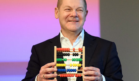 Rechnen muss man können: Bundesfinanzminister Olaf Scholz am 14....