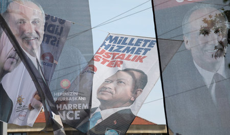Erfolgloser Kontrahent: Werbeplakat des CHP-Präsidentschaftskand...