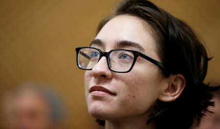 Lara Alqasem vor dem Obersten Gerichtshof Israels in Jerusalem a...