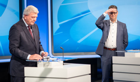 Keine Hoffnung am Horizont: Thorsten Schäfer-Gümbel (SPD) und de...
