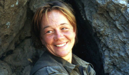 Andrea Wolf in den kurdischen Bergen (Archivbild)