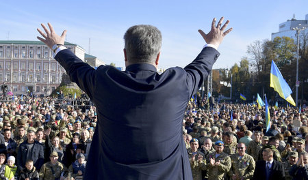 Massengebet in Kiew mit Petro Poroschenko