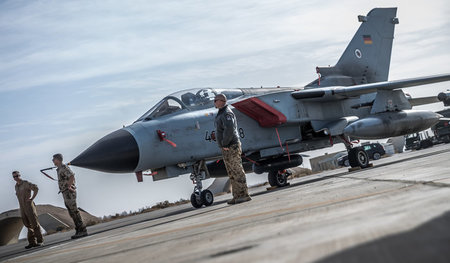 »Tornado«-Jet der Bundeswehr auf der Air Base Al-Azrak in Jordan...