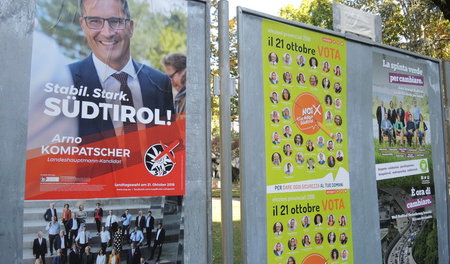 Wahlkampf am 12. Oktober in Bozen