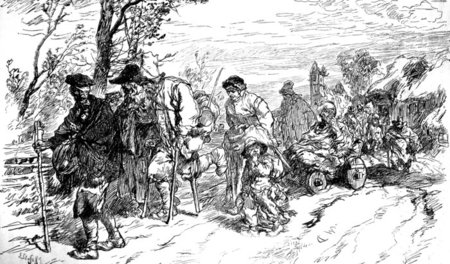 »Verstummet, Ihr Kriegs-Avisen!« – Zeichnung »Nach dem Dreißigjä...