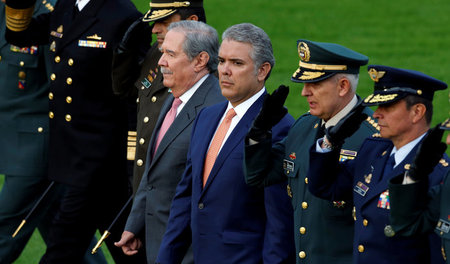 Auf Kriegskurs: Kolumbiens Präsident Iván Duque am 14. August in...