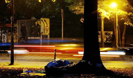 Obdachlose im Berliner Stadtteil Kreuzberg (7.10.2015)