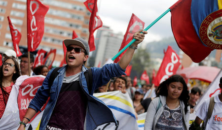 Studierendenprotest in Bogotá (23.10.2018)