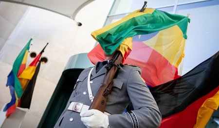Unberechenbarer Wind: Beim Gipfel in Berlin wehte die Flagge Äth...