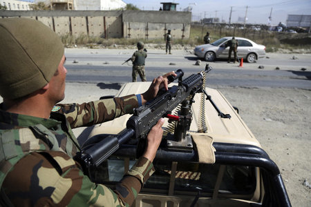 Afghanische Soldaten am 17. Oktober in Kabul: Die Regierungstrup...