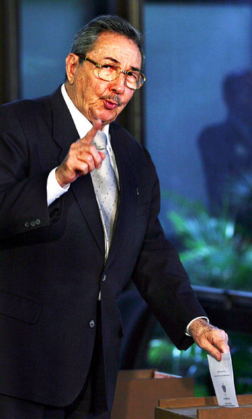 Raúl Castro, Sonntag, 24. Februar, bei der Wahl des Parlamentspr...