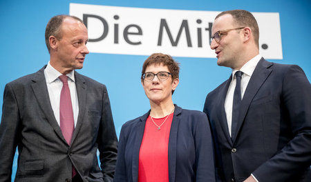 Wer macht das Rennen? Annegret Kramp-Karrenbauer, Generalsekretä...