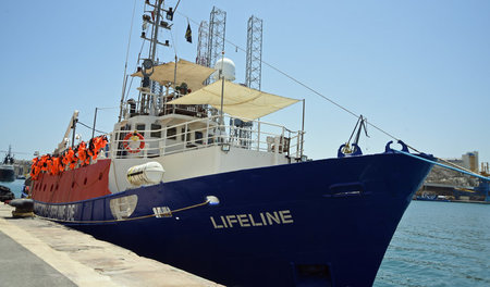 Liegt im maltesischen Hafen fest: die »Lifeline« (Valetta, 13.7....