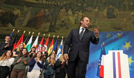 Elitenförderung und EU-Armee: Frankreichs Präsident Emmanuel Mac...
