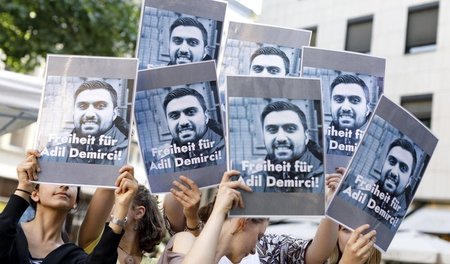 Demonstration in Köln für die Freilassung von Adil Demirci (6.6....