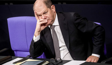 Finanzminister Olaf Scholz (SPD) gibt sich ahnungslos. Aufgedeck...