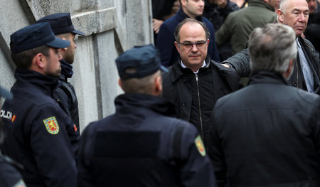 Jordi Turull vor seiner erneuten Inhaftierung am 23. März in Mad...