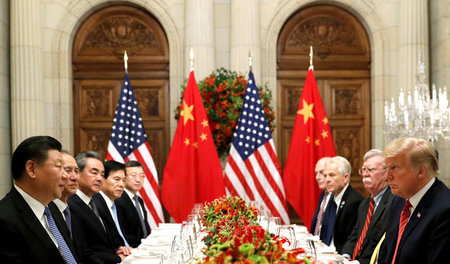 Waffenstillstand im Handelskrieg: Dinner der chinesischen und de...