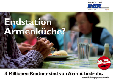 Eines von drei Motiven der 10000 Großplakate der VdK-Kampagne