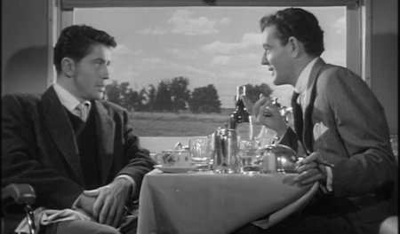 Guy Haines und Bruno Anthony in der Mitropa: »Der Fremde im Zug« Guy Haines und Bruno Anthony in der Mitropa: »Der Fremde im Zug«