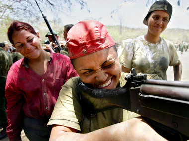 Training der Territorialgarde Venezuelas in Charallave bei Carac...