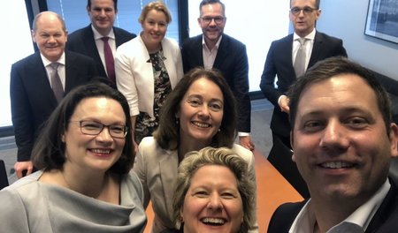 Diese Riege schafft Vertrauen. SPD-Funktionäre anno 2018