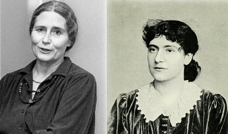 Zwei der Porträtierten: Doris Lessing (Aufnahme von 1981) und El...