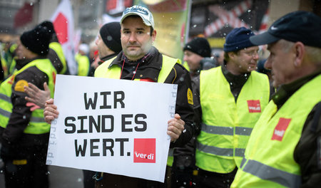 Verdi-Aktion am Mittwoch: