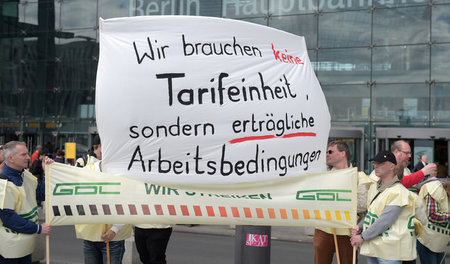 Protest der Lokführergewerkschaft GDL (Berlin, 7.5.2015)