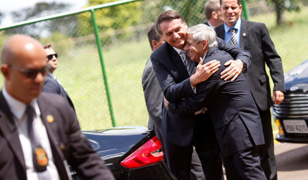 Brasiliens Präsident Jair Bolsonaro und Sicherheitsminister Augu...