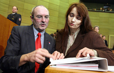 Die beiden Fraktionsvorsitzenden der Linken im niedersächsischen... Die beiden Fraktionsvorsitzenden der Linken im niedersächsischen...