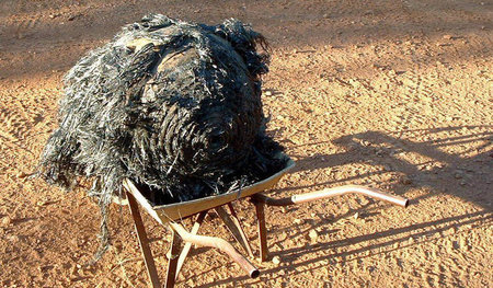 Gruß von oben: Auf einer australischen Farm aufgefundenes Metall...
