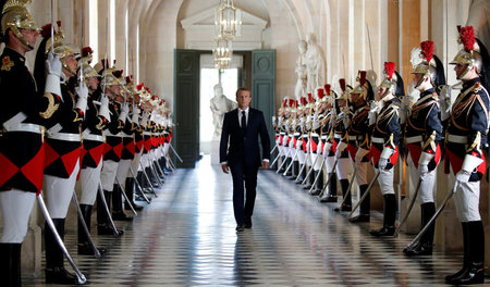 Unbeliebter Herrscher: Der französische Präsident Emmanuel Macro...