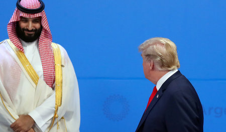 Geschätzte Handelspartner: Der saudische Kronprinz Mohammed bin ... Geschätzte Handelspartner: Der saudische Kronprinz Mohammed bin ...