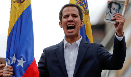 Von Washington umgehend anerkannt: Putschist Juan Guaidó am 23. ...