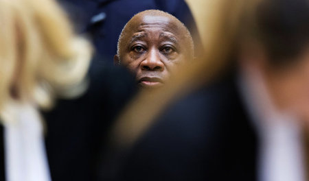 Expräsident von Côte d'Ivoire, Laurent Gbagbo, in Den Haag (19.2...