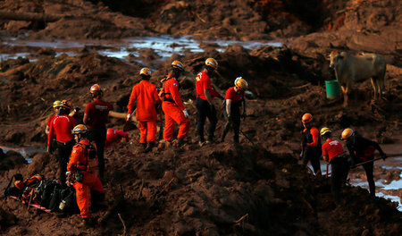 Unglücksstelle in Brumadinho: Durch den Dammbruch bei der Eisene...