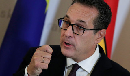 Rechter Scharfmacher: Österreichs Vizekanzler Heinz-Christian St... Rechter Scharfmacher: Österreichs Vizekanzler Heinz-Christian St...