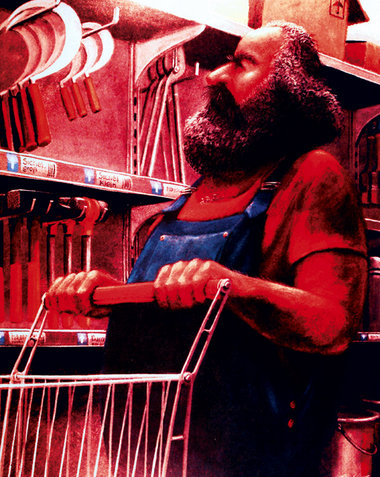 Gerhard Glück, Marx im Baumarkt (BRD, 1999)