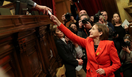 Politische Gefangene: Die Präsidentin des katalanischen Parlamen...