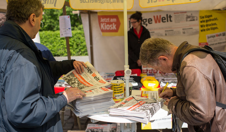 Verteilaktionen und Probeabos sind gute Möglichkeiten, den Bekan