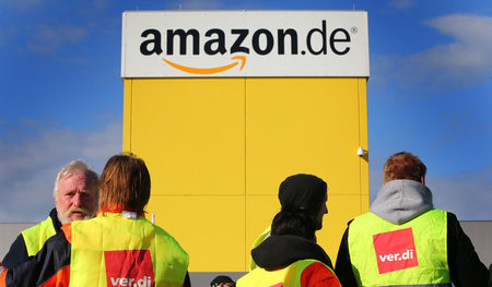 Gestreikt wird an mehreren Amazon-Standorten wie hier im bayeris...