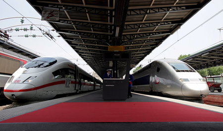 Es hat nicht sein sollen. Deutscher ICE und französischer TGV fa...