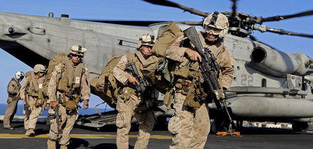 US-Truppen bei einem Militäreinsatz im persischen Golf (12. Deze...