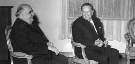 »Wiedergefundene Zeit«: Miroslav Krežla (l.) mit seinem Freund J...