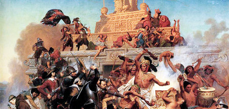 Emanuel Leutze / Storming of the Teocalli by Cortez and His Troo